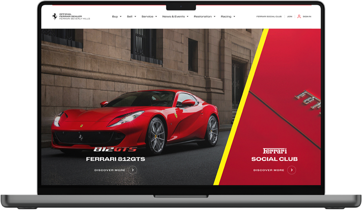 Ferrari, Official Website